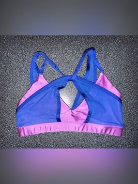 Tiger Friday Blue and Purple Strappy Bra Top Size Adult Small